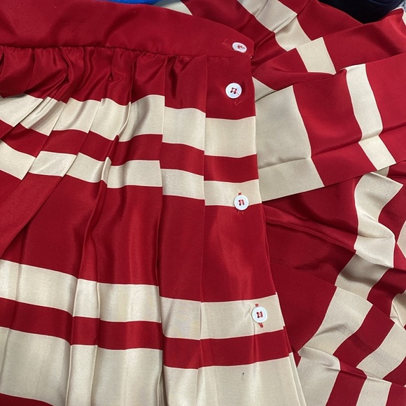 Liz Claiborne vintage Red and Cream Striped Blouse - Picture 9 of 10